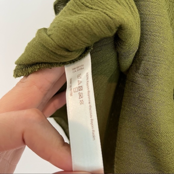 Free People Shorts Smoked Olive Green Size S - Picture 5 of 5